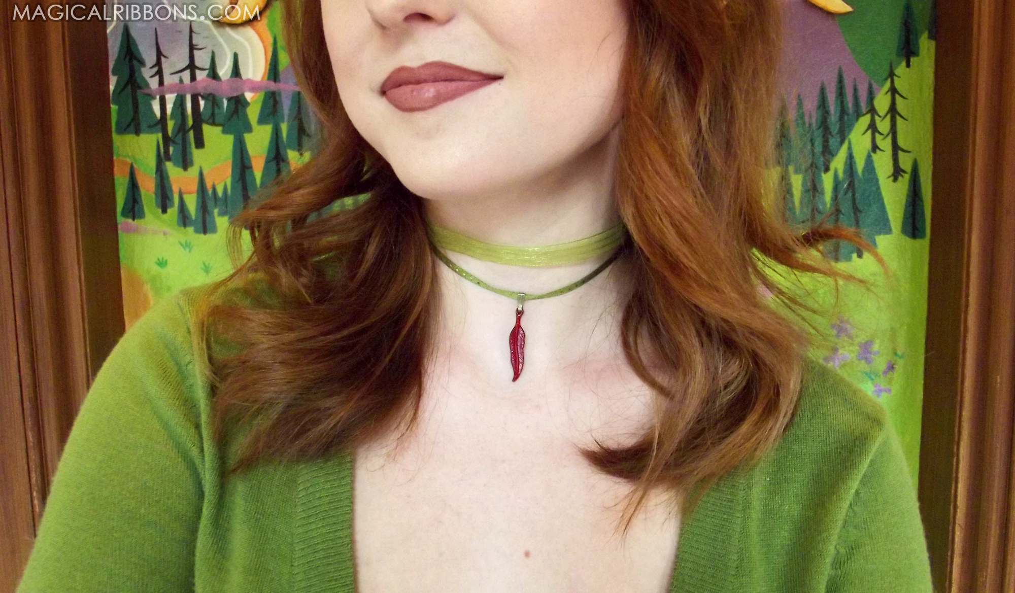 art deco ribbon choker - WONDEЯOLOGY